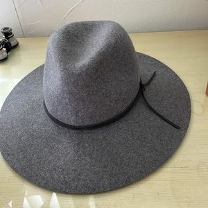 NORDSTROMS Phenix 100% wool hat, with leather trim.